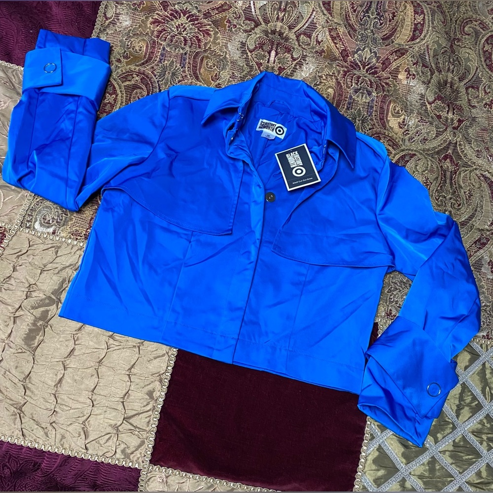 NWT✨CROPPED SHACKET BY TARGET -BLUE - Picture 7 of 8